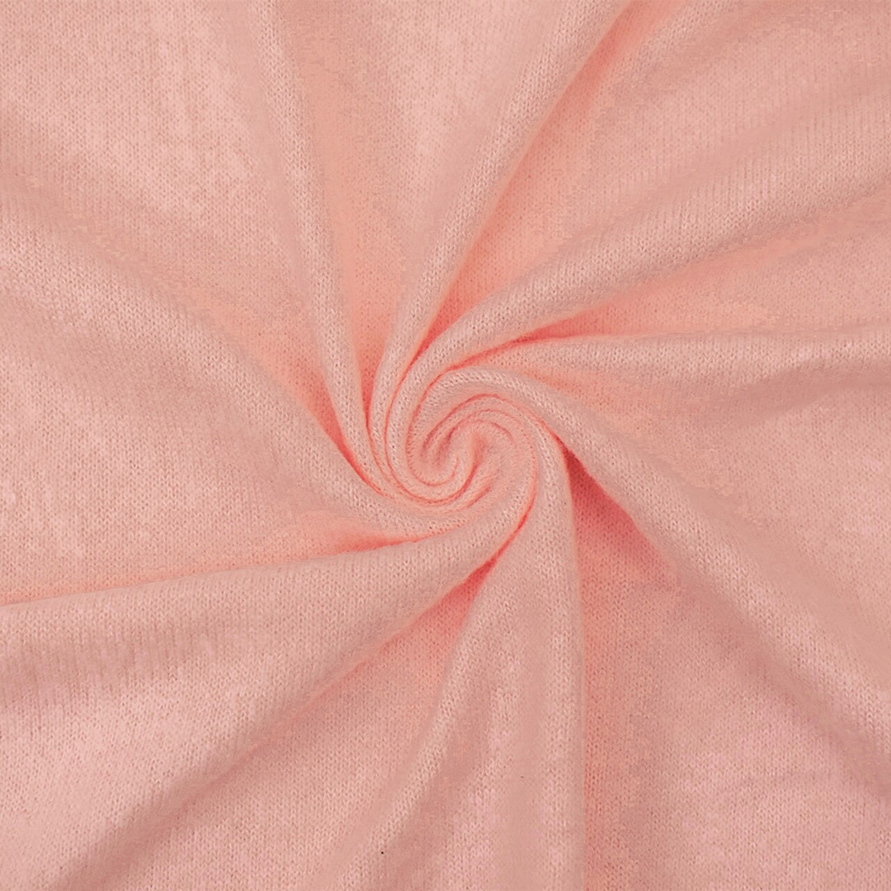 Light Pink Rayon-Poly Spandex Brushed Face Jersey Knit Fabric By the Yard